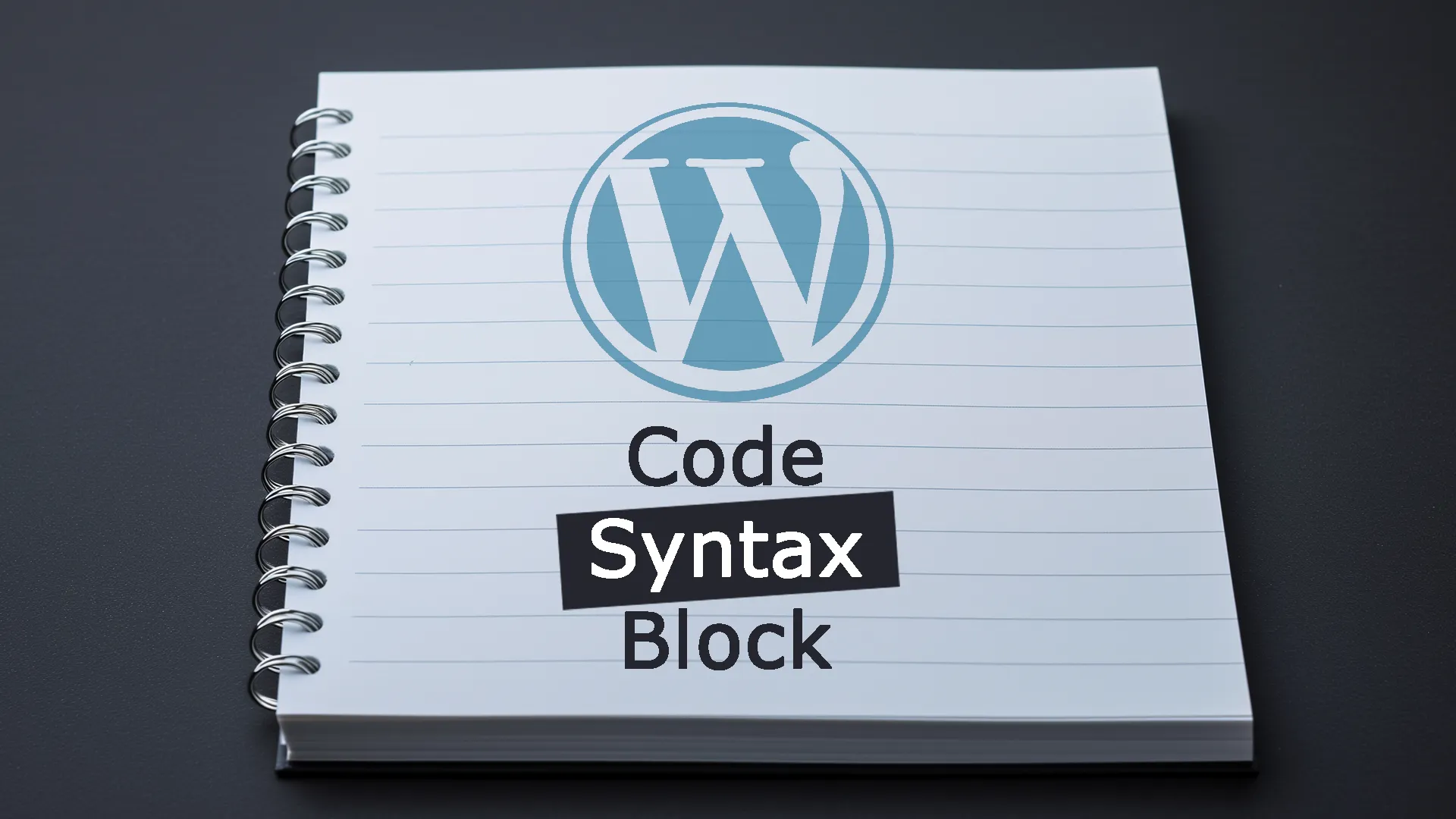 Code Syntax Block