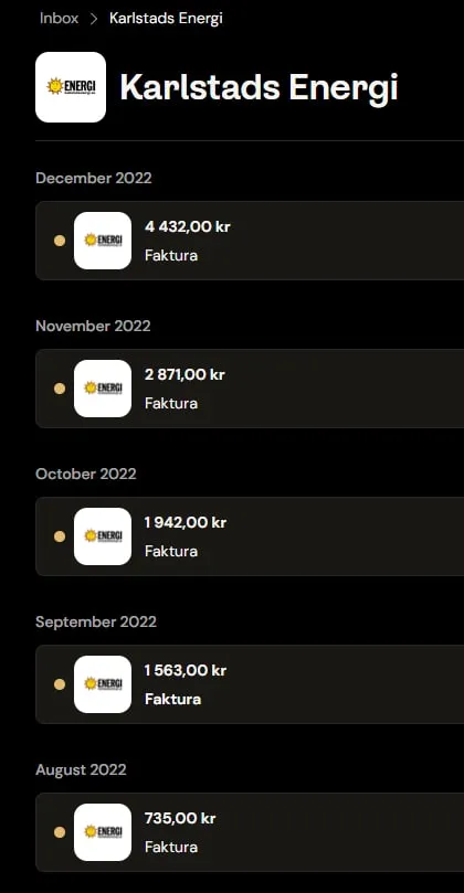 GrailForge energy bills in late 2022